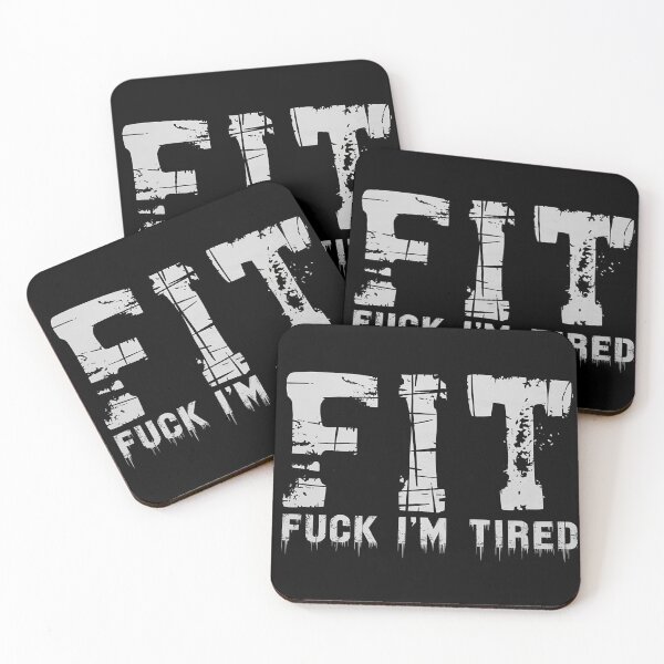 Item preview, FIT – Funny Fitness Motivation Quote Design designed and sold by FocusedPatterns.