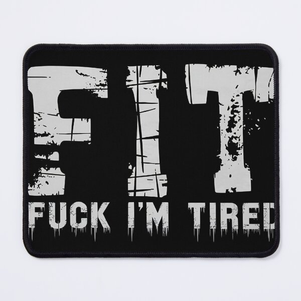 Item preview, FIT – Funny Fitness Motivation Quote Design designed and sold by FocusedPatterns.