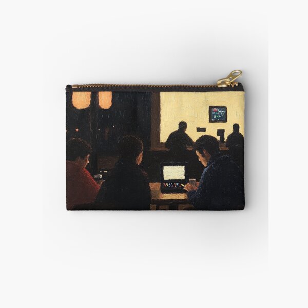 Item preview, Gaming cafe | Post-impressionist painting style designed and sold by ComicsFactory.