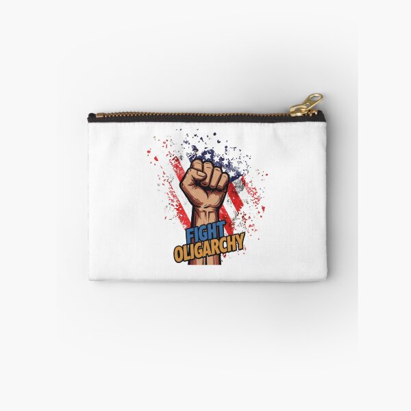 Item preview, Stylized Clenched Fist Against American Flag – Stand Against Oligarchy & Fight for Justice designed and sold by Colorful-Garden.