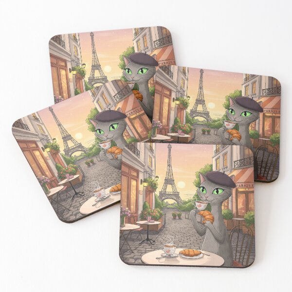 Item preview, Cat Coffee Paris designed and sold by Maruksweets.