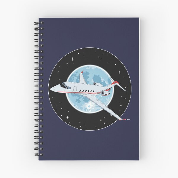 Item preview, Bombardier Challenger 350 Jet Night Flight Aviation Design   designed and sold by skye-studio.