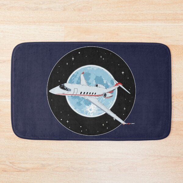 Item preview, Bombardier Challenger 350 Jet Night Flight Aviation Design   designed and sold by skye-studio.