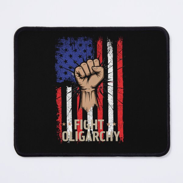 Item preview, Stylized Clenched Fist Against American Flag – Stand Against Oligarchy & Fight for Justice designed and sold by Colorful-Garden.