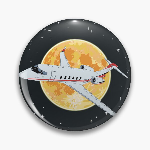 Item preview, Bombardier Challenger 350 Jet Night Flight Aviation Design   designed and sold by skye-studio.