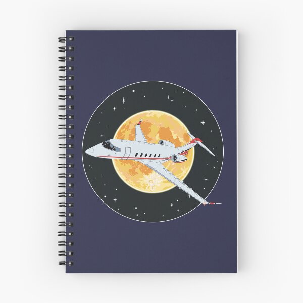 Item preview, Bombardier Challenger 350 Jet Night Flight Aviation Design   designed and sold by skye-studio.