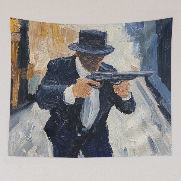 Item preview, Gangster | Post-impressionist painting style designed and sold by ComicsFactory.