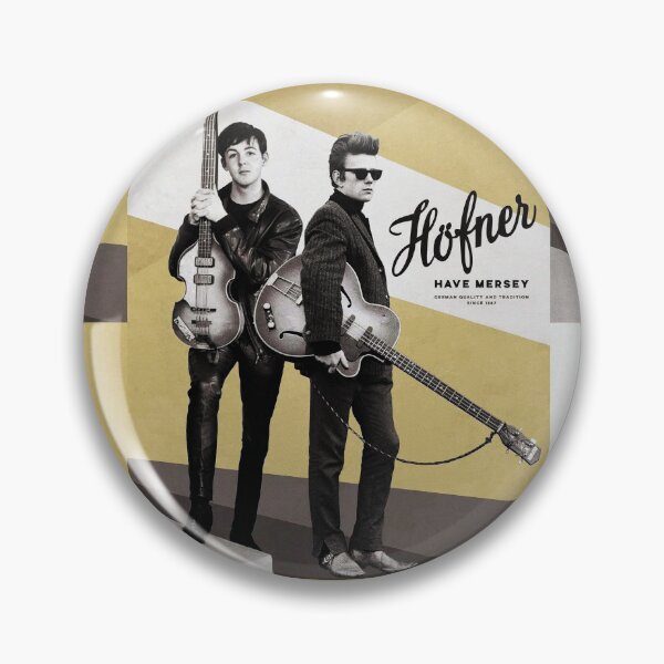 Item preview, Vintage Hofner bass guitar - “Have Mersey” Paul McCartney & Stuart Sutcliffe designed and sold by Kludoman.