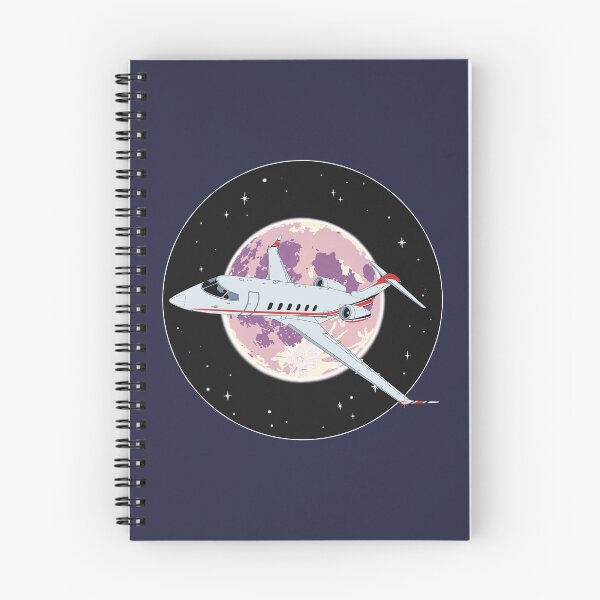 Item preview, Bombardier Challenger 350 Jet Night Flight Aviation Design   designed and sold by skye-studio.