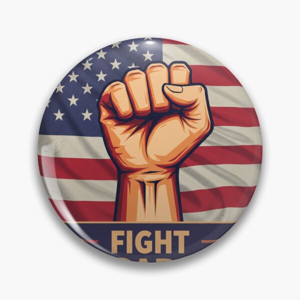Item preview, Stylized Clenched Fist Against American Flag – Stand Against Oligarchy & Fight for Justice designed and sold by Colorful-Garden.