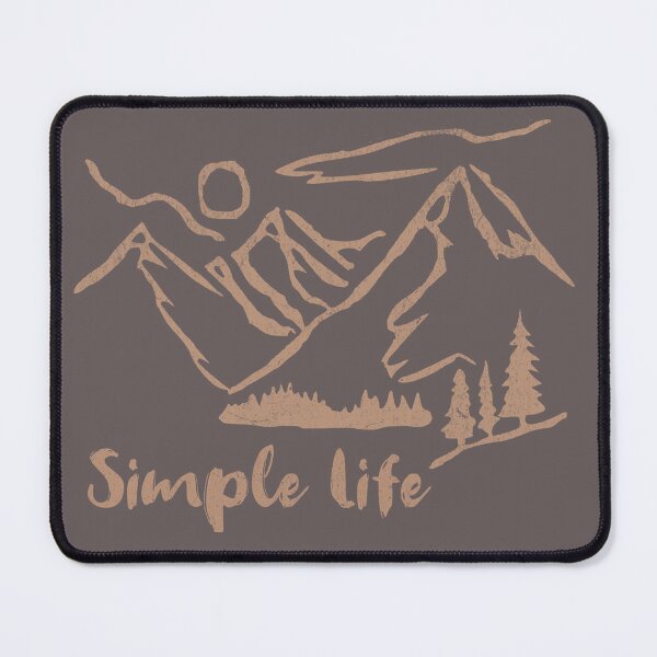Item preview, Simple Life – Minimalist Mountain and Forest Line Art  designed and sold by donwillisjrart.