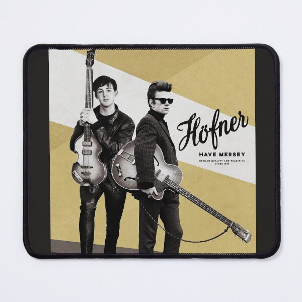 Item preview, Vintage Hofner bass guitar - “Have Mersey” Paul McCartney & Stuart Sutcliffe designed and sold by Kludoman.