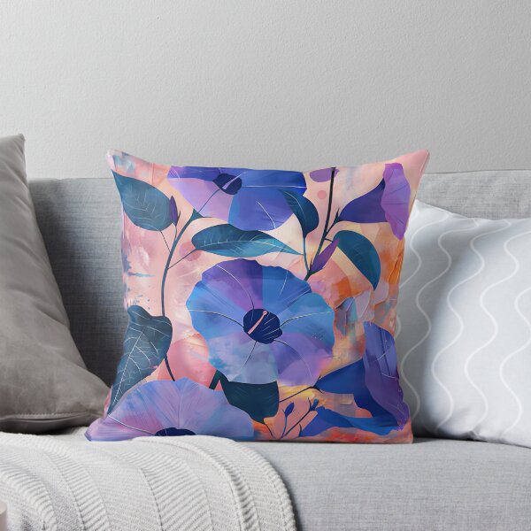 Item preview, Blue bindweed flowers designed and sold by clarazen.