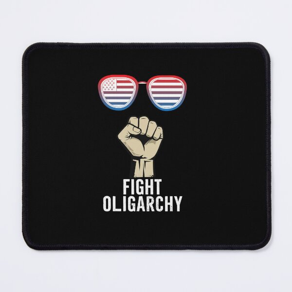 Item preview, Stylized Clenched Fist Against American Flag – Stand Against Oligarchy & Fight for Justice designed and sold by Colorful-Garden.