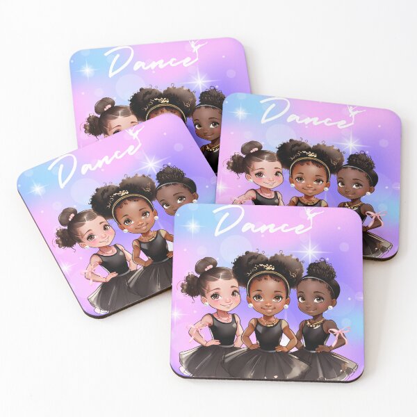 Item preview, Black Girl Ballerinas in Elegant Poses - Inspiring Dance Art designed and sold by WHDProduction45.
