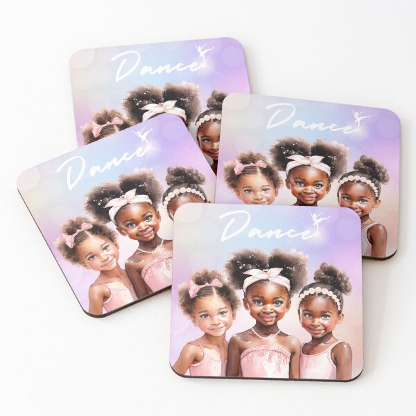 Item preview, Black Girl Ballerinas in Elegant Poses - Inspiring Dance Art designed and sold by WHDProduction45.