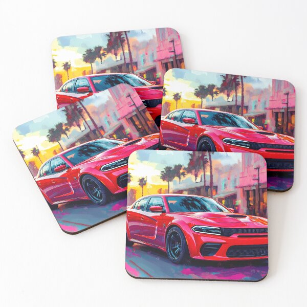 Item preview, Candy Apple Red Dodge Charger SRT – Pop Art Edition V designed and sold by AutoPopStudio.