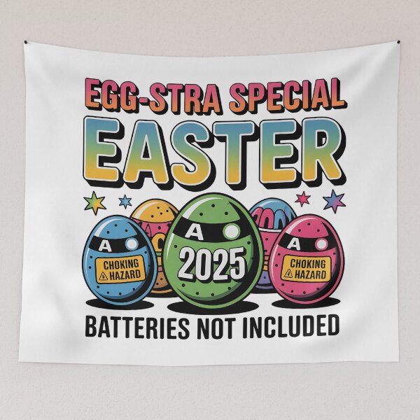 Item preview, Egg-stra Special Easter 2025: Funny 'Choking Hazard' Easter Egg Design designed and sold by AnnDesignStudio.