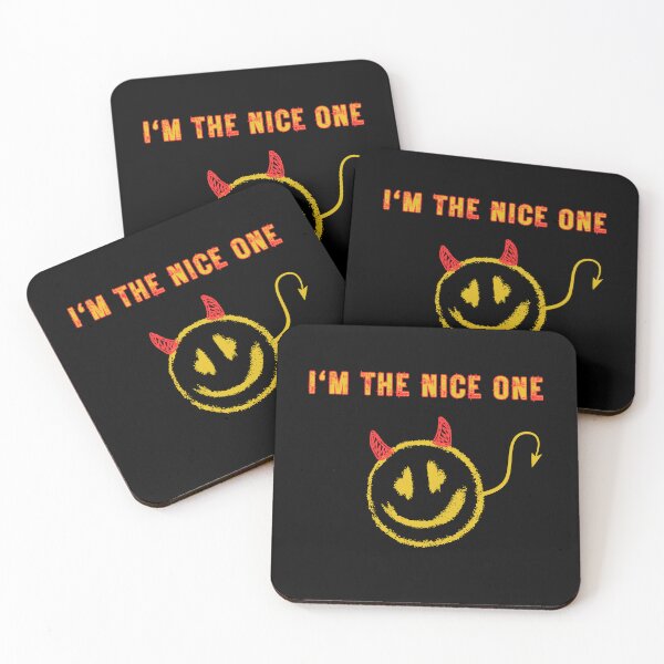 Item preview, Ironic Devil's Face with Emoji Style - 'I Am the Nice One' Graphic designed and sold by SimpleUla.