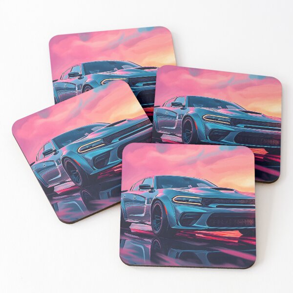 Item preview, Gunmetal Grey Dodge Charger SRT – Pop Art Edition designed and sold by AutoPopStudio.