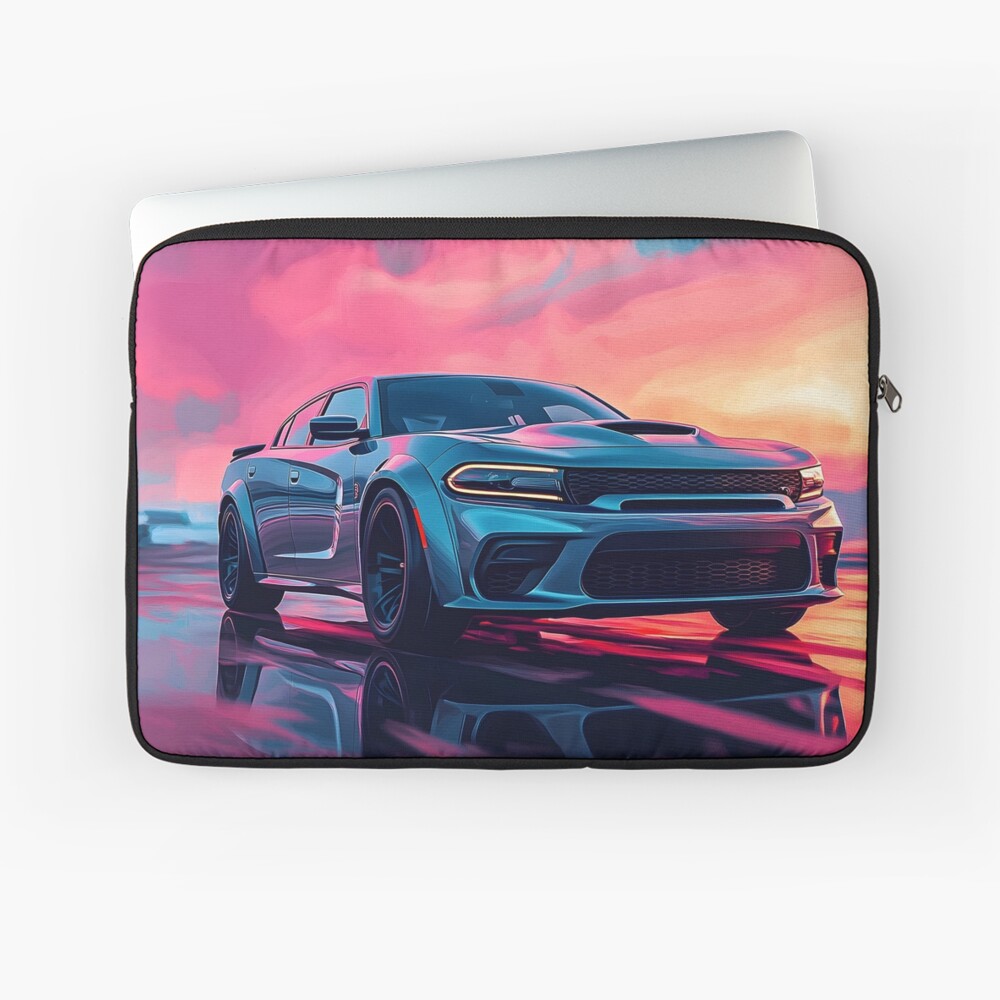 Gunmetal Grey Dodge Charger SRT – Pop Art Edition iPhone Case