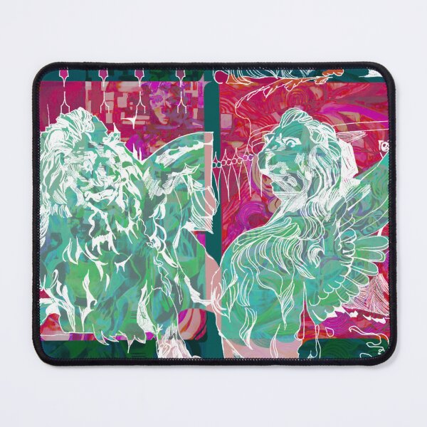 Item preview, verdigris lions designed and sold by Caleb Bauer.