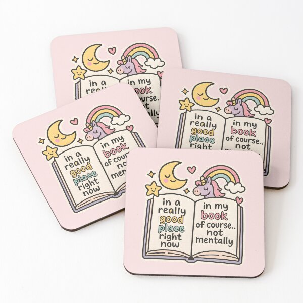 Item preview, In A Really Good Place Right Now Bookish designed and sold by thecatcouch.