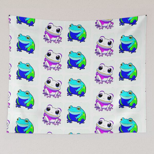 Item preview, Frog Art - Sticker Set of Two designed and sold by Earth Nature Creations.