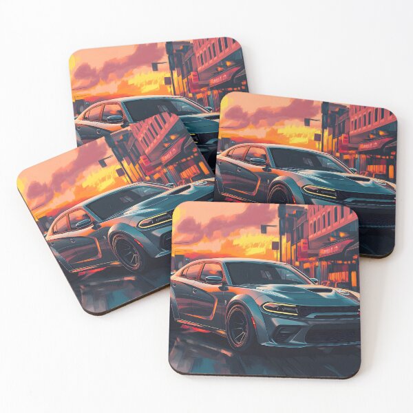 Item preview, Gunmetal Grey Dodge Charger SRT – Pop Art Edition V designed and sold by AutoPopStudio.