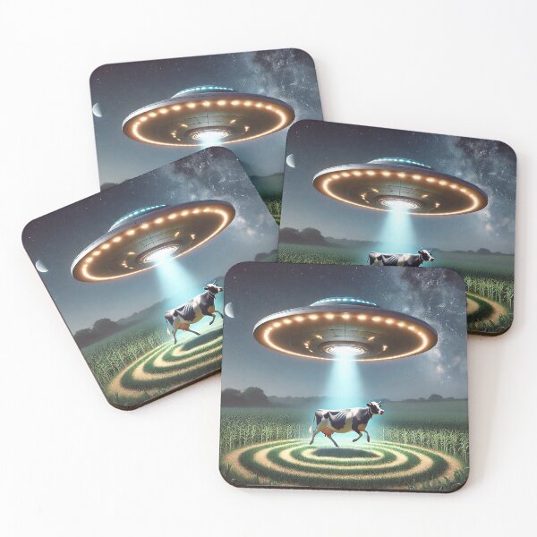 Item preview, Alien Cow Abduction designed and sold by Living Dreamscapes - Eric Hamrin.