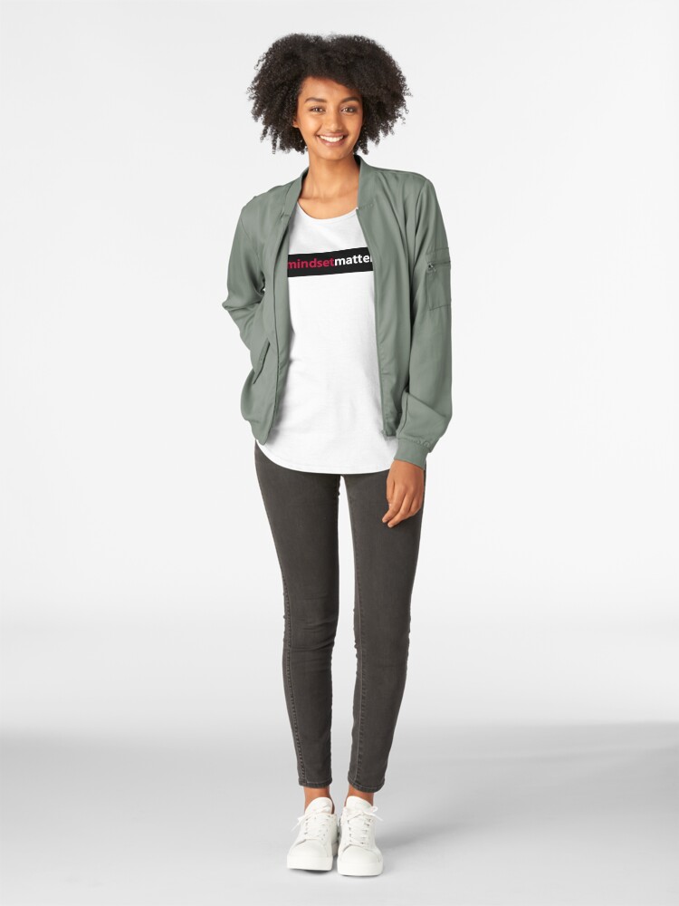 Alternate view of #mindsetmatters Premium Scoop T-Shirt