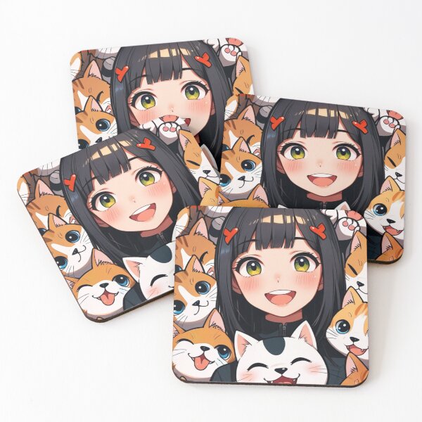 Item preview, Smiling anime girl designed and sold by caperaerik.