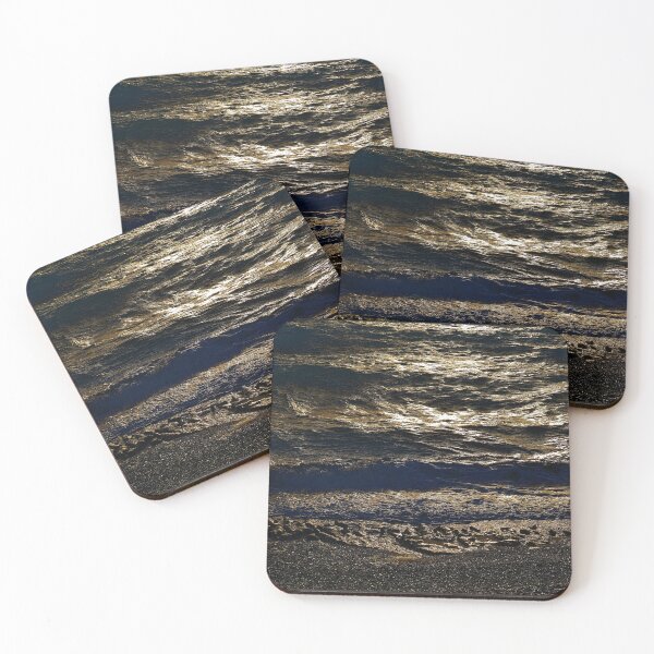 Item preview, Waves, Rhodes Town beach, dark edit designed and sold by paulboizot.