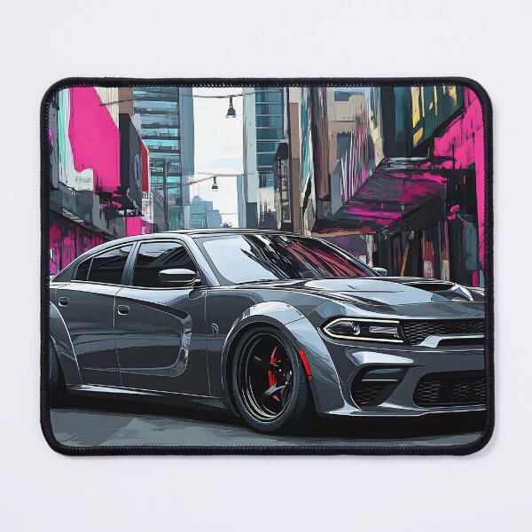Item preview, Gunmetal Grey Dodge Charger SRT – Pop Art Edition VI designed and sold by AutoPopStudio.