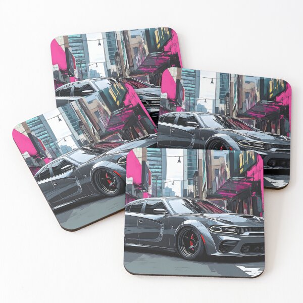 Item preview, Gunmetal Grey Dodge Charger SRT – Pop Art Edition VI designed and sold by AutoPopStudio.