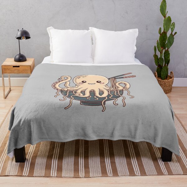 Item preview, Cute Noodle Octopus – Kawaii Ramen-Inspired Design designed and sold by Verycutethings.