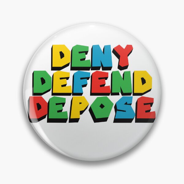 Item preview, Deny Defend Depose Retro Video Game designed and sold by the-craft-shop.