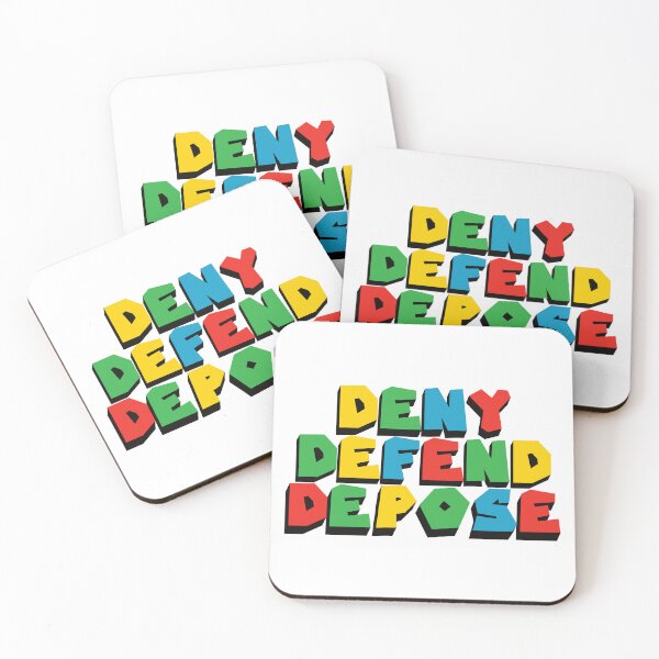 Item preview, Deny Defend Depose Retro Video Game designed and sold by the-craft-shop.
