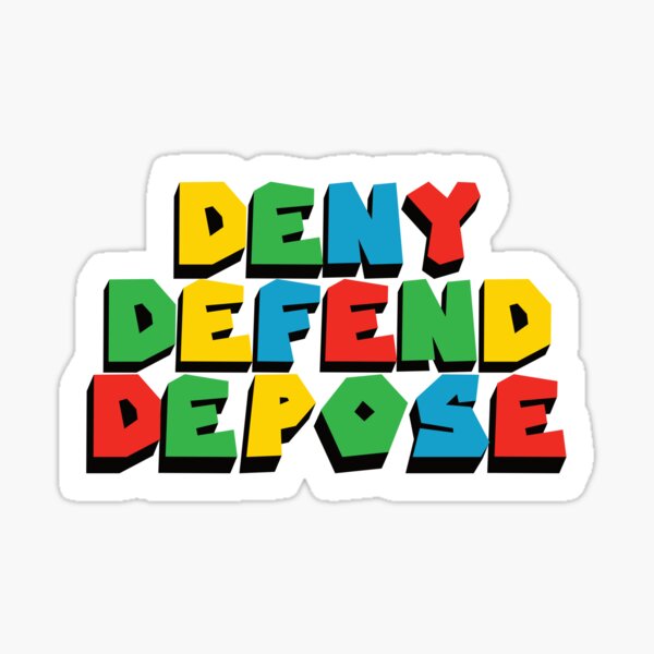 Item preview, Deny Defend Depose Retro Video Game designed and sold by the-craft-shop.