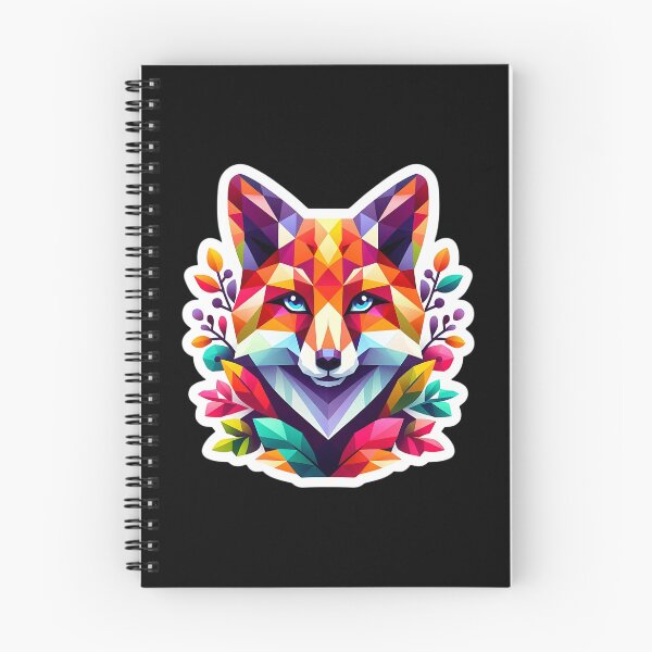 Item preview, Vibrant Geometric Fox Sticker - Colorful Polygonal Animal Art designed and sold by Psycho-Crazy.