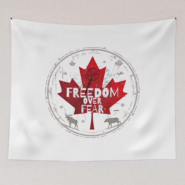 Item preview, FREEDOM OVER FEAR CANADA SOVEREIGNTY ELBOWS UP CANADA designed and sold by SellingStuff91.