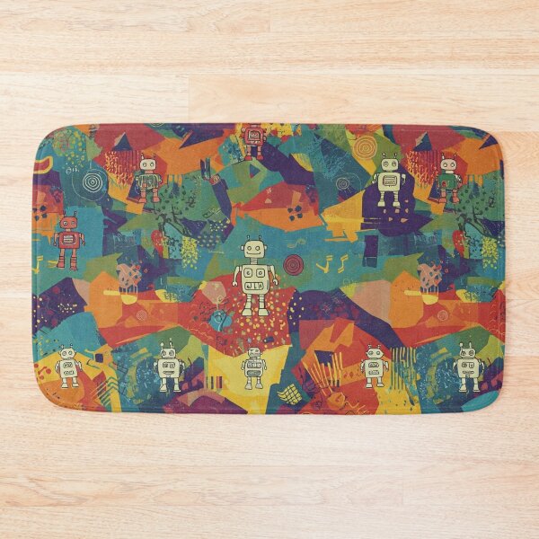 Item preview, robot pattern designed and sold by TEEJAMBOREE.