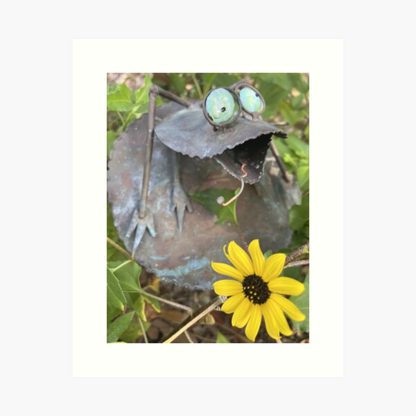 Item preview, Quirky Frog: Beach Sunflower designed and sold by What Else Is Orange.