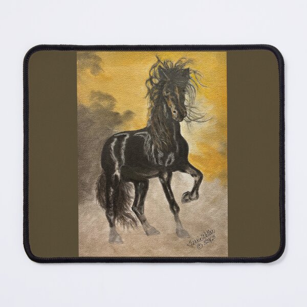 Item preview, Black Stallion in Pan Pastels designed and sold by ArtbyTerrieD.