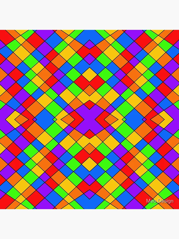 Thumbnail 3 of 3, Poster, Rainbow pattern designed and sold by Meo Design.