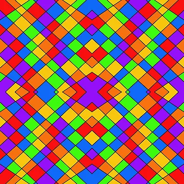 Artwork thumbnail, Rainbow pattern by Meo Design