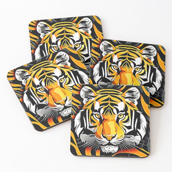 Item preview, Abstract Tiger Art designed and sold by Health And Fitness Posts e-Store.