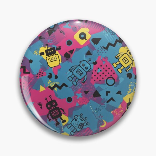 Item preview, robot pattern designed and sold by TEEJAMBOREE.