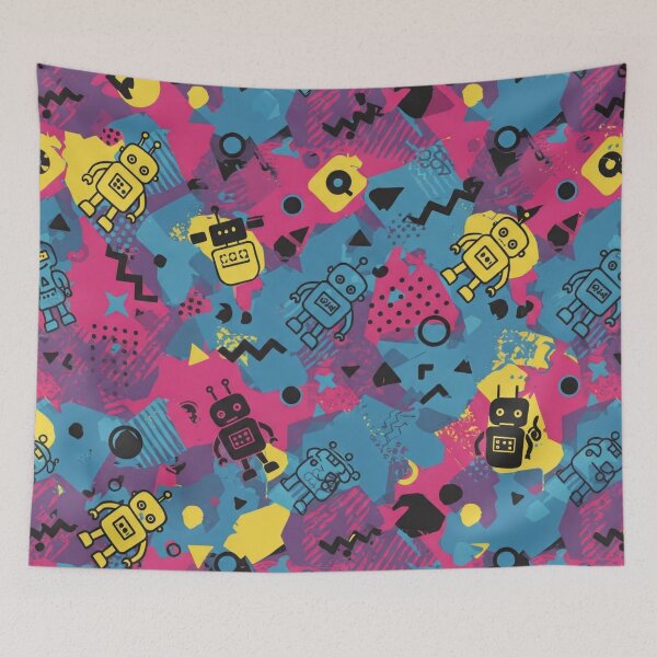 Item preview, robot pattern designed and sold by TEEJAMBOREE.