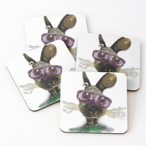 Item preview, Steampunk rabbit art designed and sold by CryptoLadyGabi.